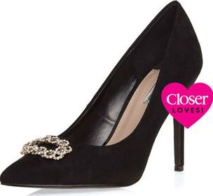 Dorothy Perkins, 1134[^]262015000714115 Womens Black Wiley Court shoes- Black DP35252501