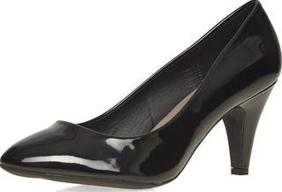 Dorothy Perkins, 1134[^]262015000710204 Womens Black Wilma Court Shoes- Black DP35253010