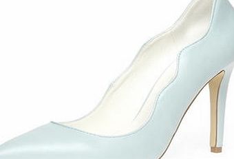Dorothy Perkins Womens Blue high curve topline court shoes- Pale