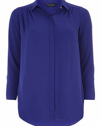 Dorothy Perkins Womens Blue longline shirt- Blue DP05514710