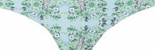 Dorothy Perkins Womens Blue Mirrorfloral Bikin Bottoms- Blue