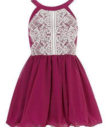 Womens Chi Chi Lace bodice dress- Red DP34000215