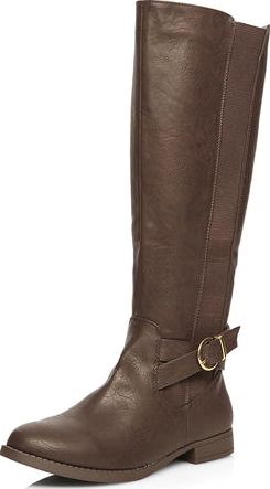 Dorothy Perkins, 1134[^]262015000712181 Womens Chocolate Tally Riding Boots- Brown