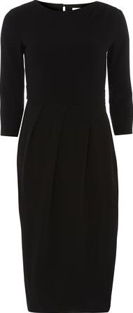 Dorothy Perkins, 1134[^]262015000706926 Womens Closet Black Drape Midi Dress- Black
