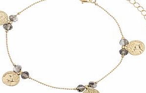 Dorothy Perkins Womens Coin Drop Anklet- Gold DP49815706
