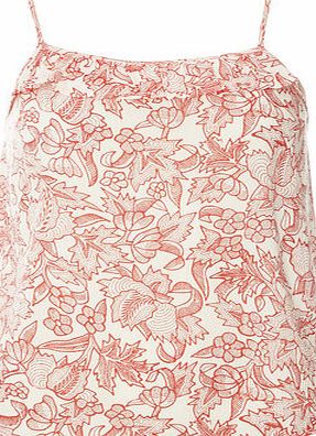 Dorothy Perkins Womens Coral Dotty Floral Cami top- Coral