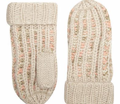 Dorothy Perkins Womens Coral Flash Mittens- White DP11123661