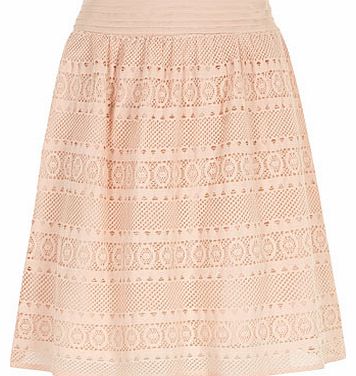 Dorothy Perkins Womens Coral Lace Skirt- Coral DP67177316