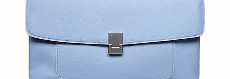 Dorothy Perkins Womens Cornflower blue pocket clutch bag- Blue