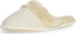 Dorothy Perkins, 1134[^]262015000712031 Womens Cream knitted mule slippers- Cream