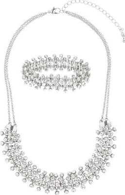 Dorothy Perkins, 1134[^]262015000715173 Womens Crystal Jewellery Set- Clear DP49816263