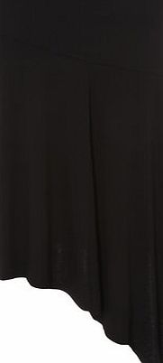 Dorothy Perkins Womens Dip Front Full Skirt- Black DP14591410