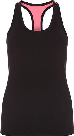 Dorothy Perkins, 1134[^]262015000695712 Womens DP Active Black And Fluoro Pink Vest Top-
