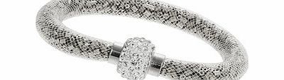 Dorothy Perkins Womens Facet Filled Bracelet- Silver DP49815463