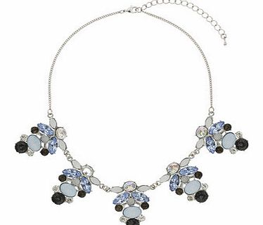 Womens Five Piece Blue Necklace- Blue DP49814604