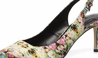 Dorothy Perkins Womens Floral printed slingback court shoes-