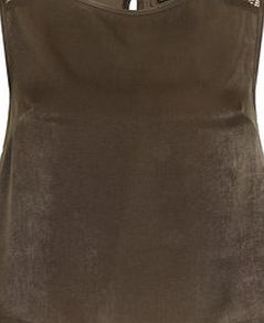 Dorothy Perkins Womens Girls On Film Khaki Open Back Sleeveless