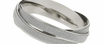 Dorothy Perkins Womens Glitter Bangle Wristwear- Silver DP49814520