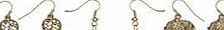 Dorothy Perkins Womens Gold Elephant Earrings- Pastel Mix