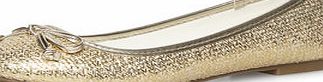 Dorothy Perkins Womens Gold hessian round toe pumps- Gold