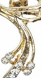 Dorothy Perkins Womens Gold Mini Rhinestone Earcuff- Gold