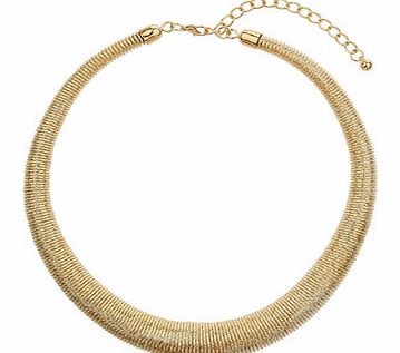 Womens Gold Spring Short Necklace- Gold DP49814503