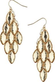 Dorothy Perkins, 1134[^]262015000715157 Womens Gold Tear Stone Chandeliers- Brown