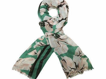 Dorothy Perkins Womens Green Graphic Floral- Green DP11144201