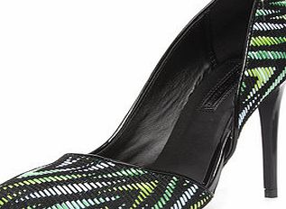 Dorothy Perkins Womens Green high dorsay court shoes- Green