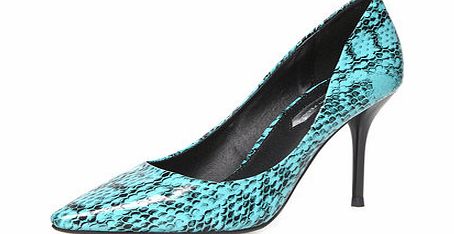 Dorothy Perkins Womens Green pointed court shoes- Green DP22292611