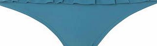 Dorothy Perkins Womens Green Ruffle Bikin Bottoms- Green