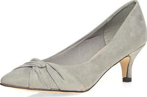 Dorothy Perkins, 1134[^]262015000717912 Womens Grey Dhala swish court shoes- Grey