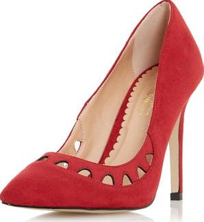 Dorothy Perkins, 1134[^]262015000707600 Womens Head Over Heels Aroura Red Court Shoes-