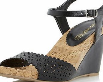 Dorothy Perkins Womens Head Over Heels Black Kelsie Wedge