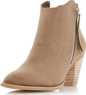 Dorothy Perkins, 1134[^]262015000707636 Womens Head Over Heels Patel Taupe Ankle Boots-