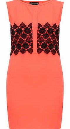 Womens Indulgence Pink Lace Dress- Pink DP61460255