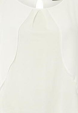 Dorothy Perkins Womens Ivory Double Layer Top- White DP05557482