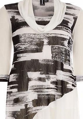 Dorothy Perkins Womens Izabel London Black and White Abstract
