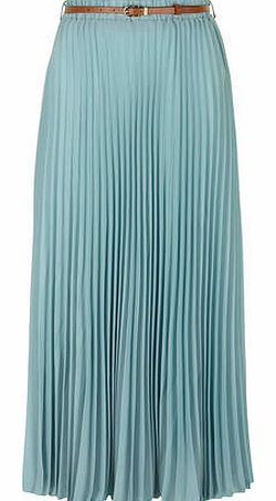 Dorothy Perkins Womens Jolie Moi Light Blue Pleated Maxi Skirt-