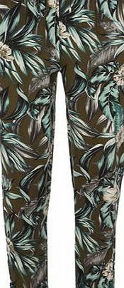 Dorothy Perkins Womens Khaki Fern Print Joggers- Khaki DP14584875