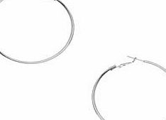 Dorothy Perkins Womens Large Silver Hoops- Silver DP49815829
