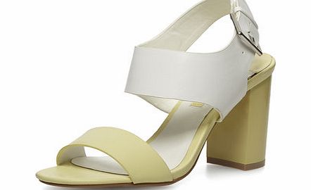 Dorothy Perkins Womens Lemon block heel sandals- Lemon DP22307541