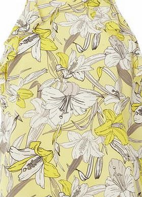 Dorothy Perkins Womens Lemon Orchid High Neck Cami- Yellow