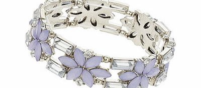 Dorothy Perkins Womens Lilac Rhinestone Bracelet- Purple