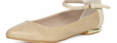 Dorothy Perkins Womens Lily and Franc Nude ankle strap point