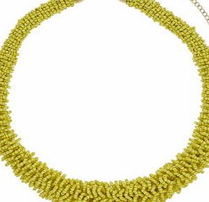 Dorothy Perkins Womens Lime Beaded Necklace- Green DP49815743