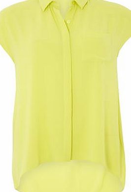 Dorothy Perkins Womens Lime Sleeveless Shirt- Green DP05562835