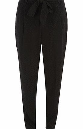 Womens Luxe Black Animal Trouser- Black DP12321710