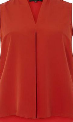 Dorothy Perkins Womens Luxe Coral V Neck Blouse- Coral DP12333860