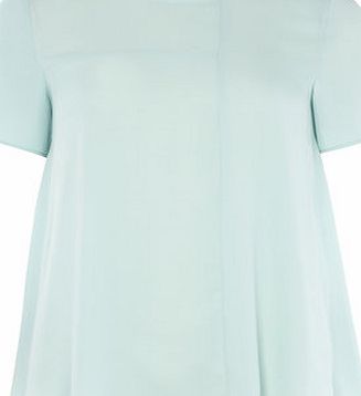Dorothy Perkins Womens Luxe Duck Egg Blue Cutabout Blouse- Blue